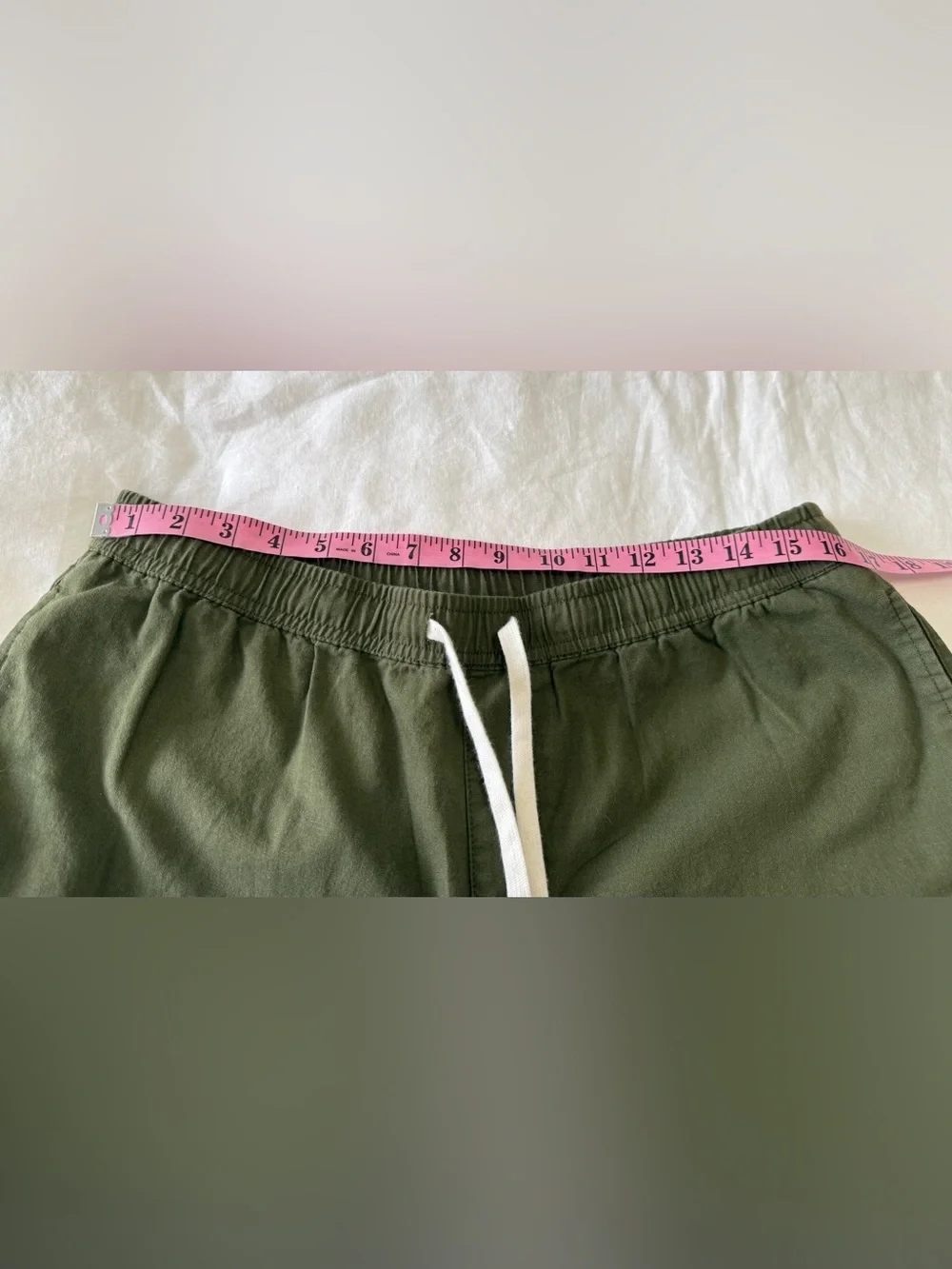J. Crew | Men's Large (28” Inseam) | Olive Green Cotton Linen Drawstring Pants